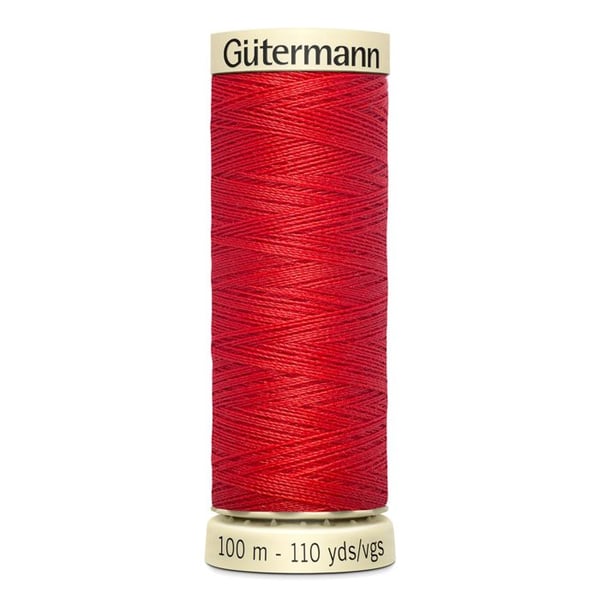 5-pack 100m tråd 100% polyester Gutermann Ref 788988 - Att 364 - klar röd