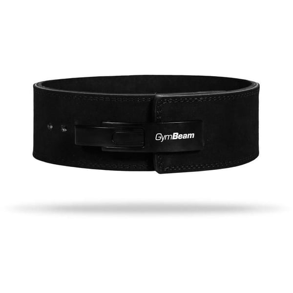 Lyftarbälte - GYMBEAM - Svart spänne - Storlek M - Läder - Spänne