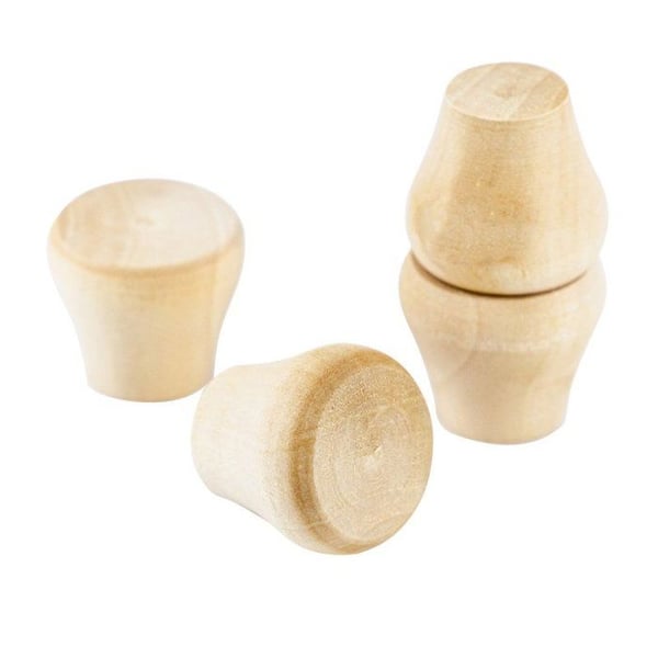 MégaCréa DIY - Klassisk 2,2 cm låd- eller byråben 4 stycken