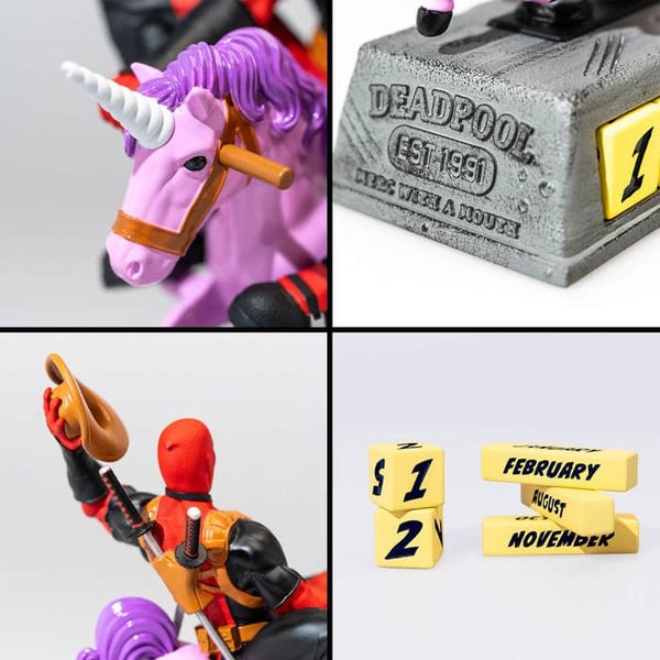 Evighetskalender - Marvel - Deadpool - 3D - PVC - Mått 17x21x9,5 cm
