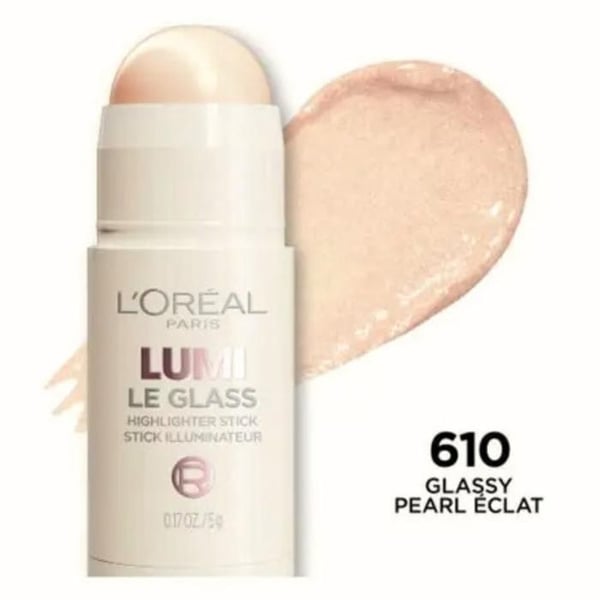 Highlighter stick Lumi Le Glass - L'Oréal Paris - Nyans 610 Pearl - Resestorlek - Lystereffekt