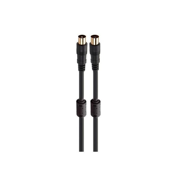 Fonestar Ant-ne-3 Svart - TV-antennkabel - Koaxial Hane till TV-antenn - Koaxial Hona