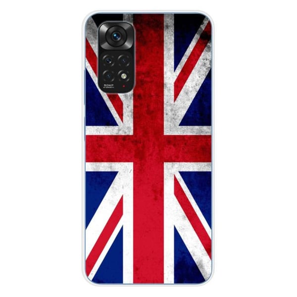 Siliconfodral - Kompatibel med Xiaomi Redmi Note 11 4G - design med Englands flagga