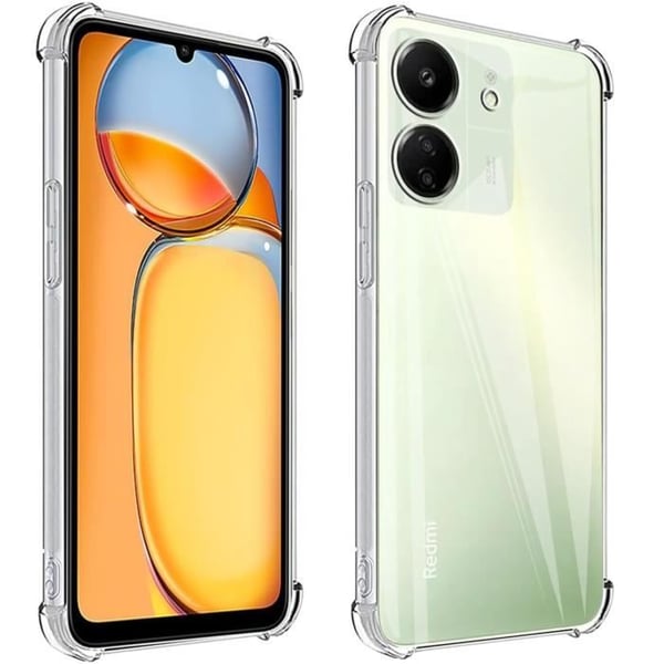 Fodral till Xiaomi Redmi 13C - Stötsäkert Skydd TPU Mjukt Transparent Phonillico®