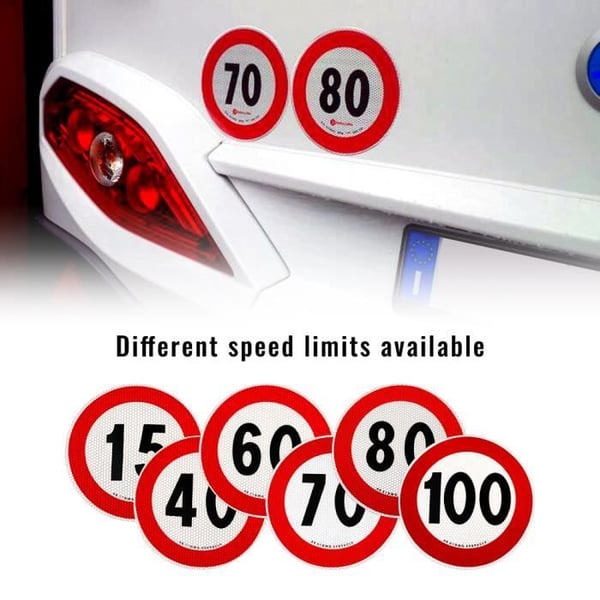 EU-godkänd Speed Limit Sticker, 100 km/h