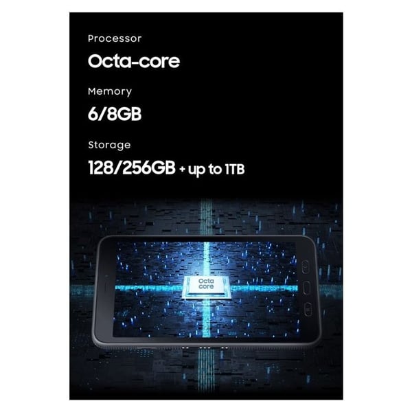 Android surfplatta Samsung Galaxy Tab Active 5 5G Enterprise Edition WiFi, 5G, LTE/4G 128 GB grön 20,3 cm 8 tum() 2,4