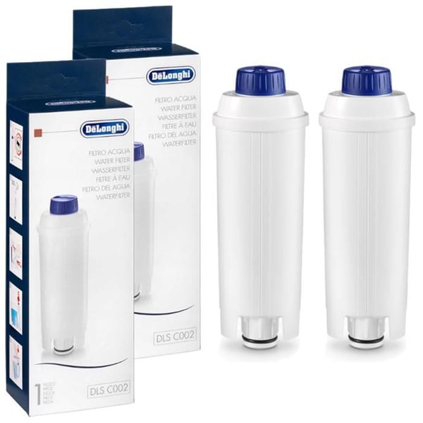 Vattenfilter - Delonghi - DLS C002 - Avhärdare kompatibel med espressomaskin - Paket med 2