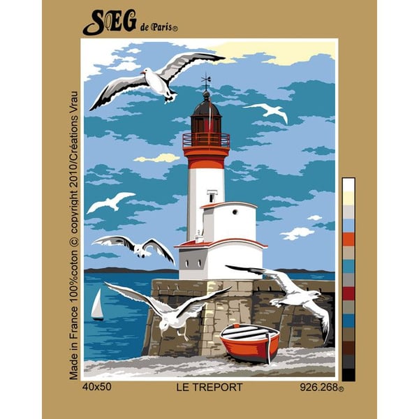 Canevas antik Le tréport 40x50cm