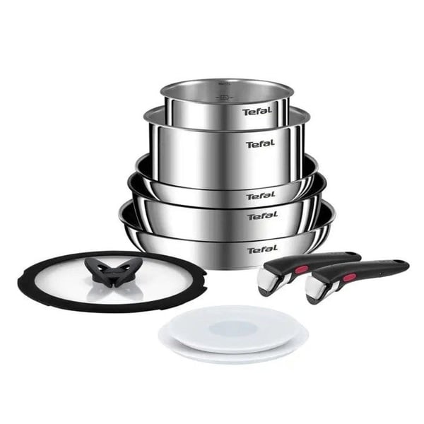 Köksset - TEFAL - L897SA74 - Rostfritt stål - 10 delar - För alla typer av spisar inklusive induktion