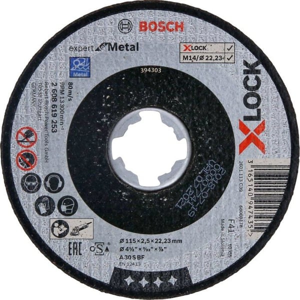 Skärrondell - Bosch - 2608619253 - 115 mm - 23 mm - 1 st(e)