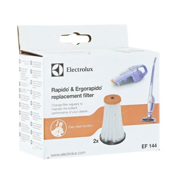 EF144-filter för Ergorapido & Rapido Electrolux dammsugare - Set med 2 - Apparattillbehör