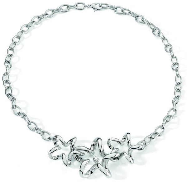 Halsband och Pärla - Morellato - Star - Rostfritt Stål - Diamant - 45 cm