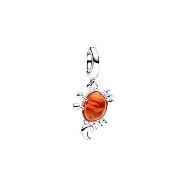 Charm - PANDORA - Sébastien le Crabe - Multifärgad - Metall - Silverfärgad