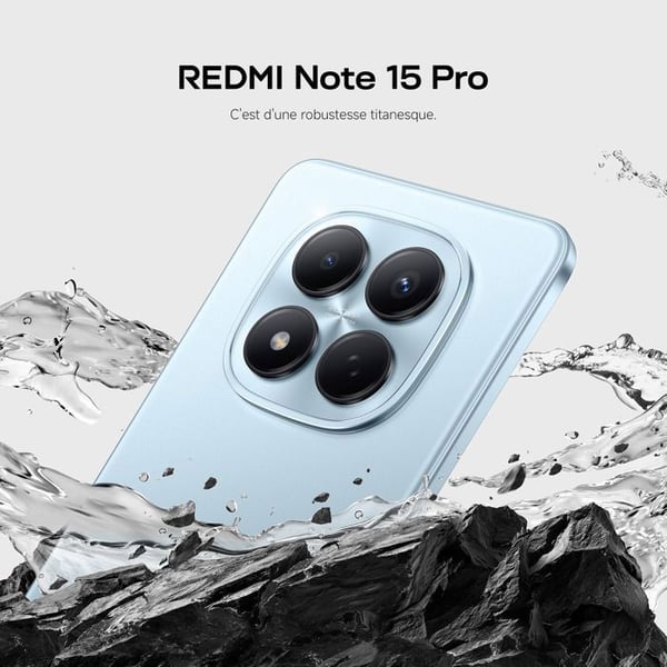 Smartphone - XIAOMI - REDMI Note 15 Pro - 8 Go RAM - 256 Go - AMOLED-skärm 6,77 tum