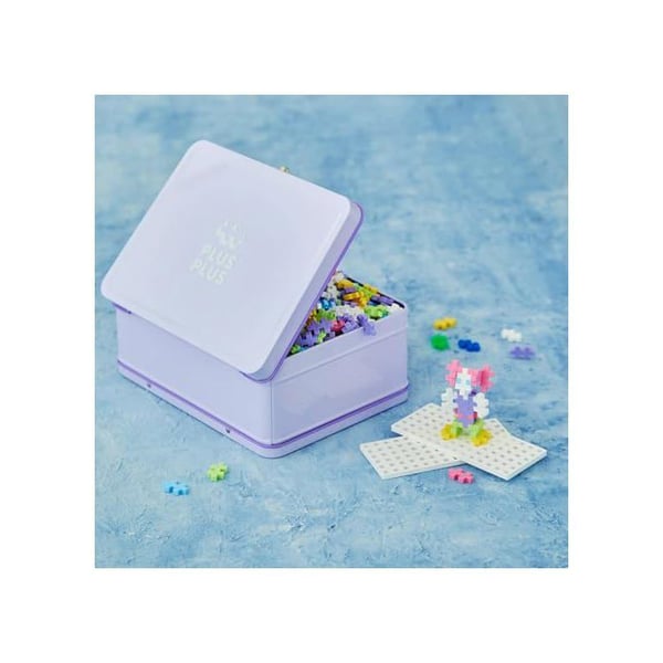 Valisette Mini Pastel-Neon 600 dele + 1 base - Plus Plus