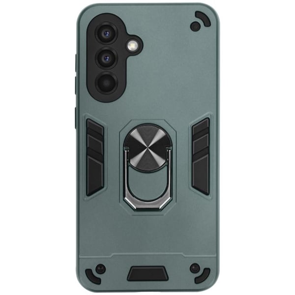 Coque Anneau - Samsung - Galaxy A56 - Stöttålig - Grön - Integrerat magnetsystem