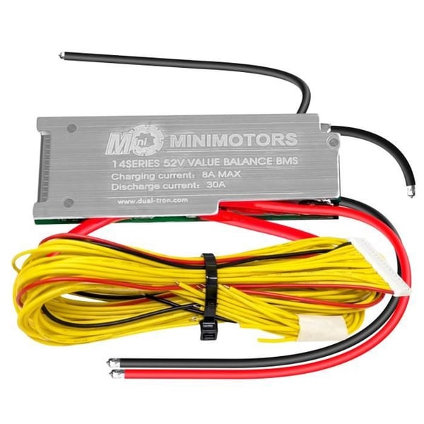 BMS-batteri V2 52V för Dualtron Mini med Minimotors anslutningskablar Svart