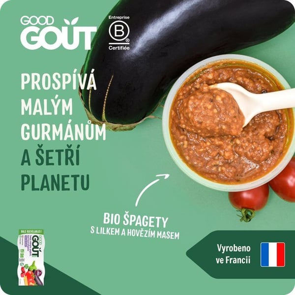 Good Gout Ekologisk Spaghetti med aubergine och kött 3× (2×190 g)