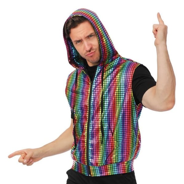Disco hoodie - PTIT CLOWN - PTIT CLOWN - Flerfärgad - S/M - Vuxen