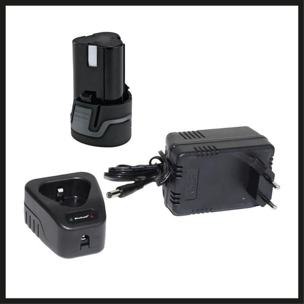 Einhell Sladdlös skruvdragare TH-CD 12-2 Li (12 V, Tryck: 24 Nm) Levereras i en låda med laddare och batteri