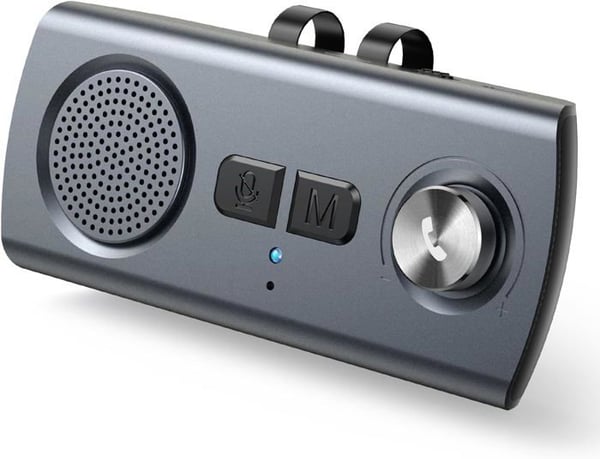 Handsfree bilsats Bluetooth 5.3, GPS-högtalare Mikrofon Musikassistent Siri&Google Auto Reconnect, 800mAh TF-kortplats