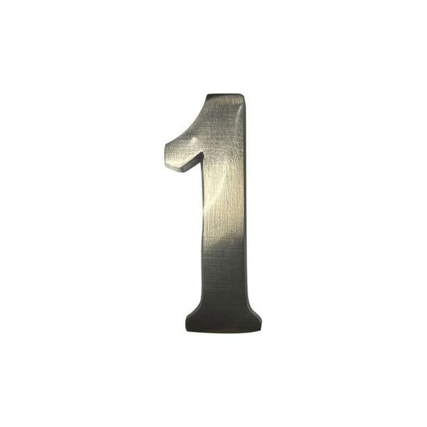 Hus nummer 1 Matt Nickel 10cm Osynlig Fixering