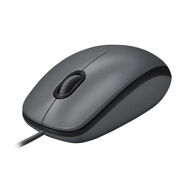 Trådmus - LOGITECH - M100 - 1000 DPI - Ergonomisk design - Svart