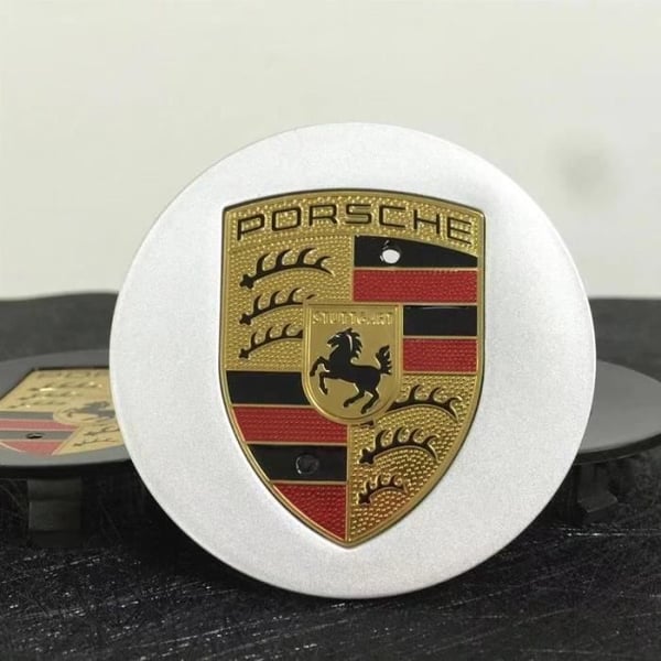 Hjulpropper - Porsche - 76 mm - Grå - ABS - Sæt af 4
