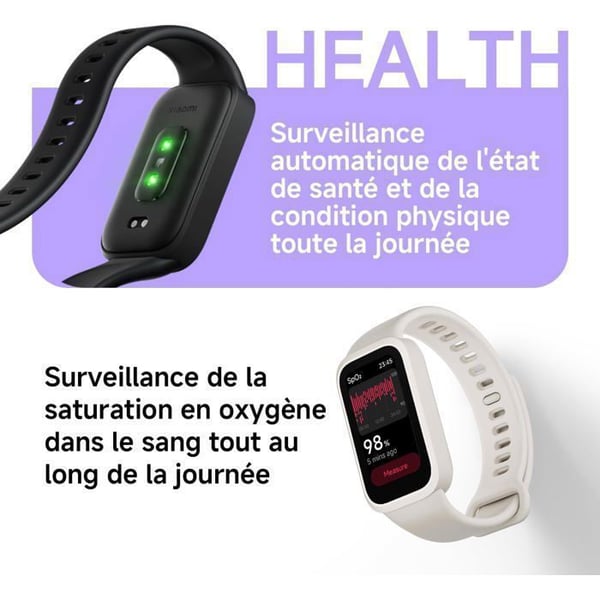 XIAOMI Smart Band 9 Active Vert - Smartklocka - AMOLED-skärm - 21 dagars batteritid - Pulsmätare