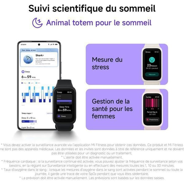 XIAOMI Smart Band 9 Active Vert - Smartklocka - AMOLED-skärm - 21 dagars batteritid - Pulsmätare