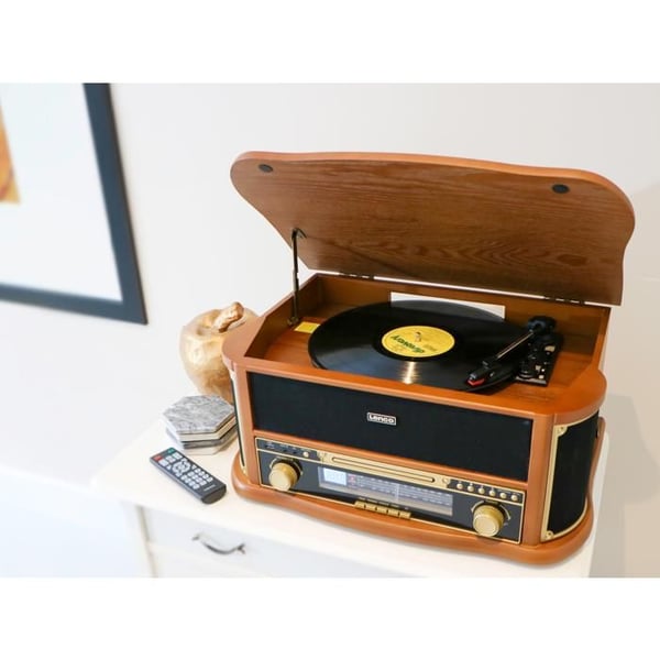 Lenco TCD-2551WD Classic Phono Vinylspelare