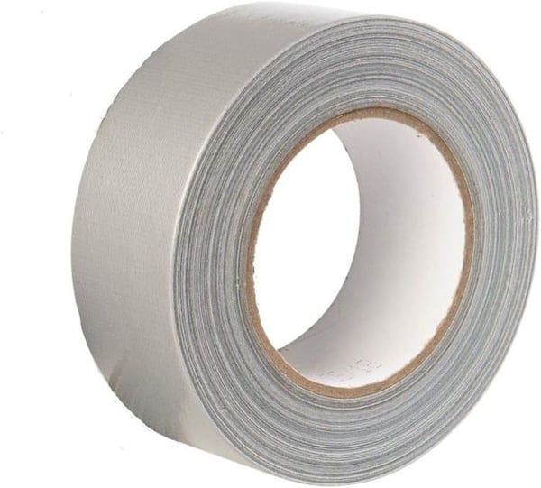 GTSE - Tygband - Duct tape Gaffer Silver - 48 mm x 50 m - 1 rulle - hållbar, vattentät - för att reparera, fästa, as197 GTSE - Tygband - Duct tape Gaffer Silver - 48 mm x 50 m - 1 rulle - hållbar, vattentät - för att reparera, fästa, as197