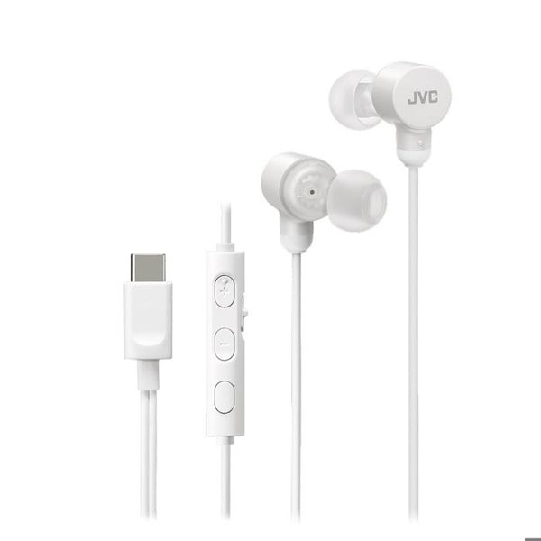 USB-C-hörlurar - JVC - HA-FR29UC - Lätta och bekväma - Inbyggd mikrofon - Högupplöst ljud