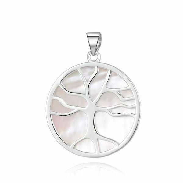 Pendentif i silver Bénéto med livets träd i pärlemor Agh168, för kvinnor, Sbe1460
