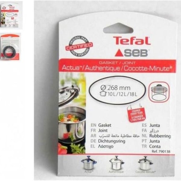 Tätning för lock till tryckkokare SEB - Rostfritt stål - Ø268mm - 10/12/18L