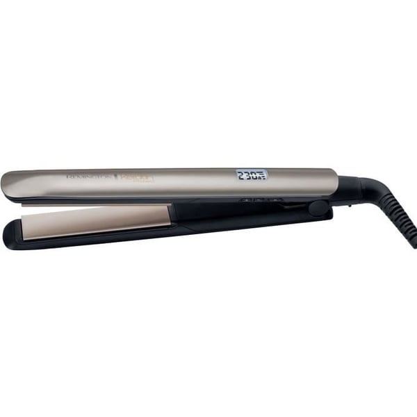 Remington S8540 Suoristusrauta, Keratiini Protect Suoristin, Kelluvat Levyt Advanced Ceramic, Keratiini Manteliöljy Hoito