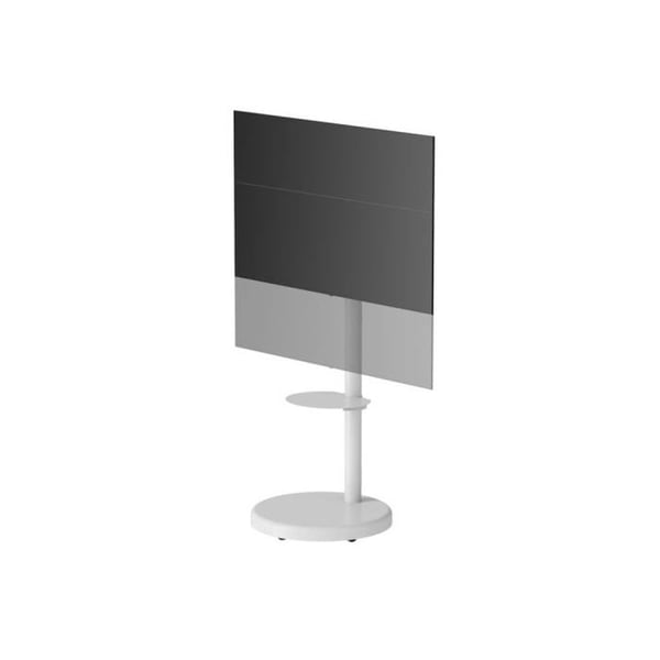 TV-bänk - EWENT - EW1550 - 2,18 m (86") - Tiltbar - På hjul - Vit