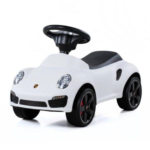 PORSCHE 911 Turbo S Barnbil - Vit - 1 till 3 år - Officiell Licens - Ljudsignal - Max 25kg