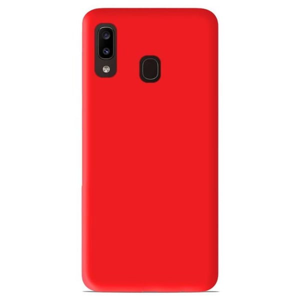 Röd silikonskal - Kompatibel med Samsung Galaxy A20, Samsung Galaxy A30
