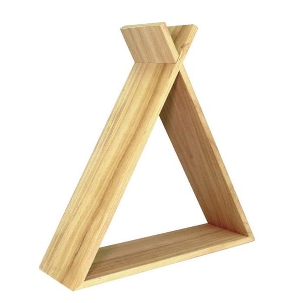 MégaCréa DIY - Tipi hylla i trä 35 x 35 x 10 cm