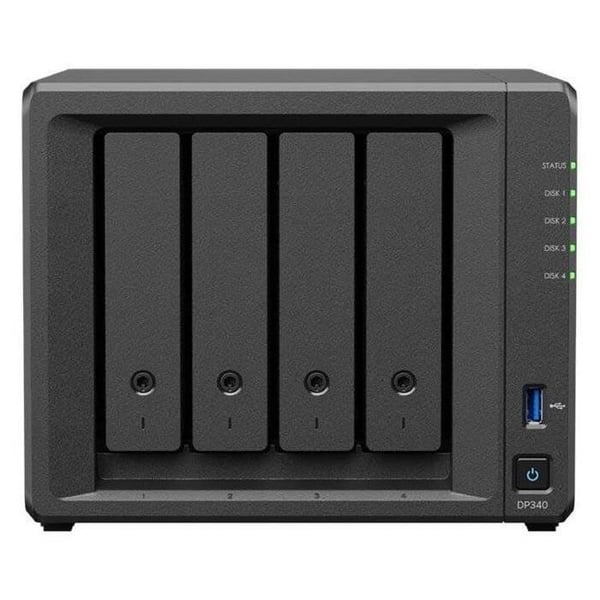 Lagringsenhet - SYNOLOGY - DP340 ActiveProtect - 4 x 8 To HDD - 2 x 400 Go SSD - 16 Go RAM