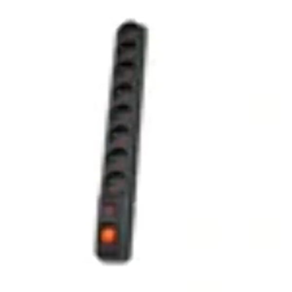 Stikdåse - HSK DATA - S8 - 8 udgange - CA 230 V - Sort