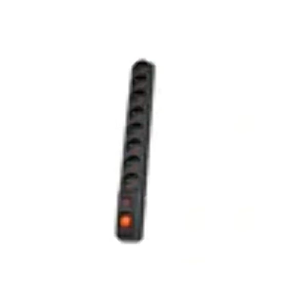 Stikdåse - HSK DATA - S8 - 8 udgange - CA 230 V - Sort