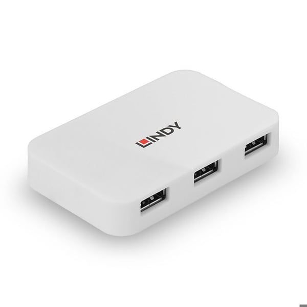LINDY Basic USB 3.0 hubb - 4 portar - Vit