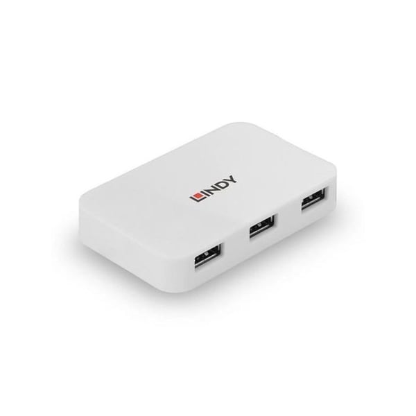 LINDY Basic USB 3.0 hubb - 4 portar - Vit