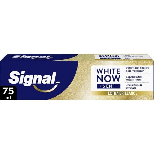 SIGNAL Tandkräm White Now 3 i 1 Hello Glow tuben på 75ml