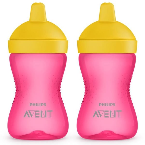 Set med 2 bebisskoppar - Philips Avent - SCF804/04 - Läckagesäker - Hållbara näsor - 300 ml - 18 månader+