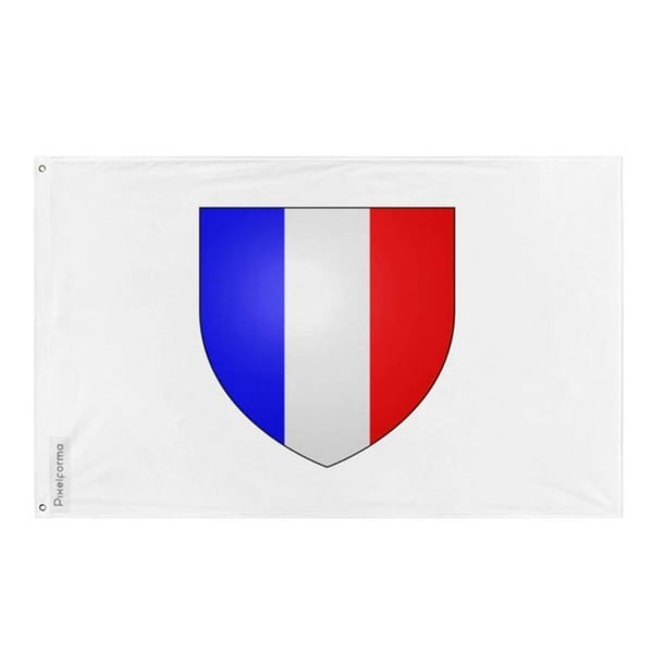 Flagga Frankrike Sköld flaggbärare vid ingången till senaten – 192 x 288 cm – Polyester – Metallöglor – Motståndskraftig