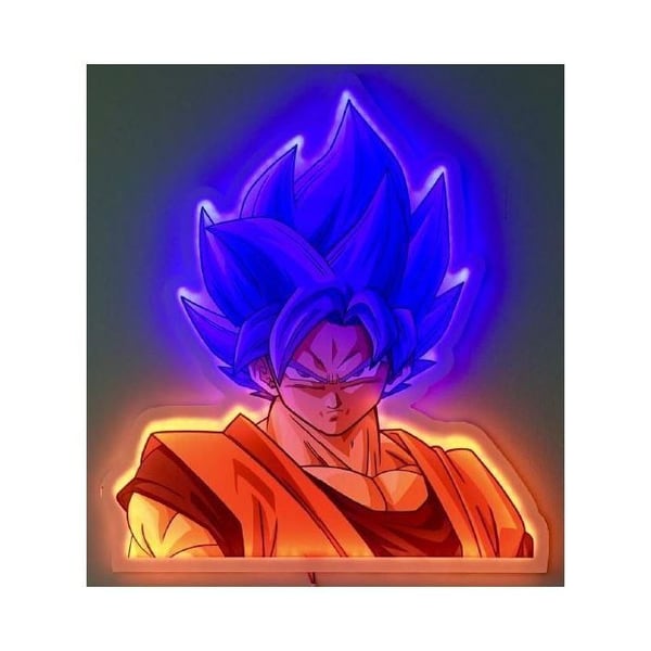 Neon Vägglampa - MICROMANIA - Goku - LED - 30 cm - Inomhus