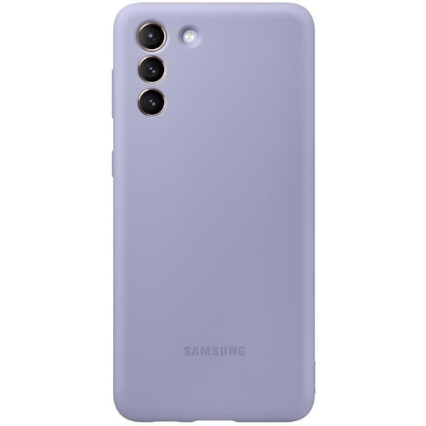 Siliconfodral för smartphone - SAMSUNG - S21 Plus - Lila - Mjuk skydd - Silikon - Bakfodral